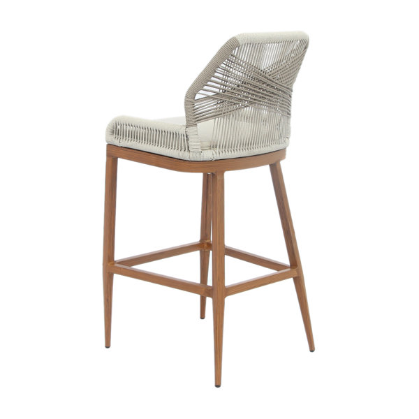Sand & Stable Bess Patio Bar Stool with Cushion & Reviews | Wayfair